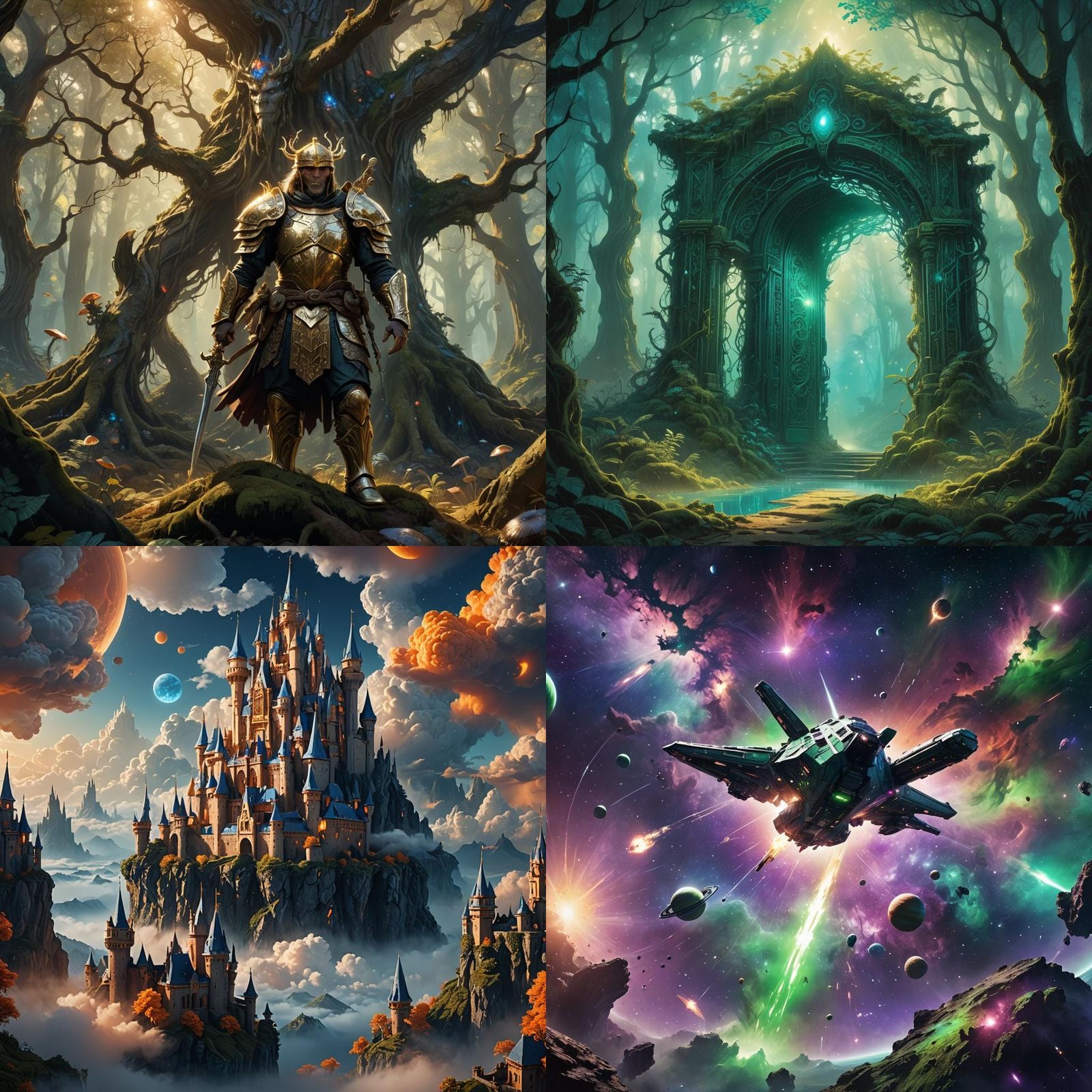 Fantastical Matte Painting with Intricate Details