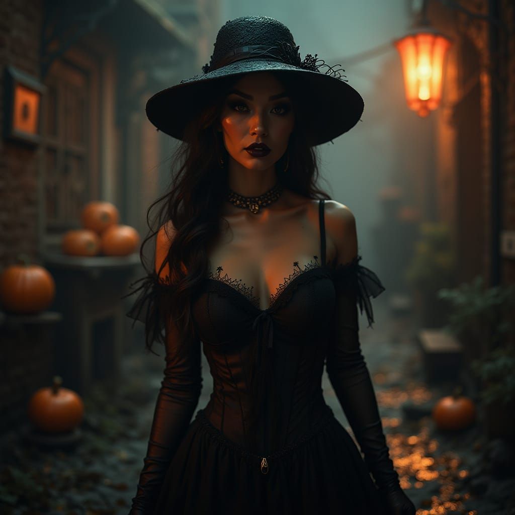 Mistress Lucy Liu in Dark Fantasy Halloween Style
