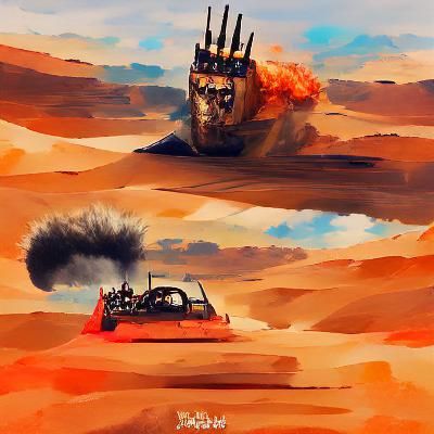 Mad Max Inspired Wasteland Landscape