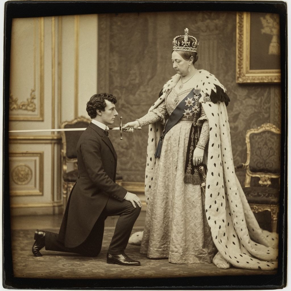 Sherlock Holmes Knighted by Queen Victoria: Daguerreotype