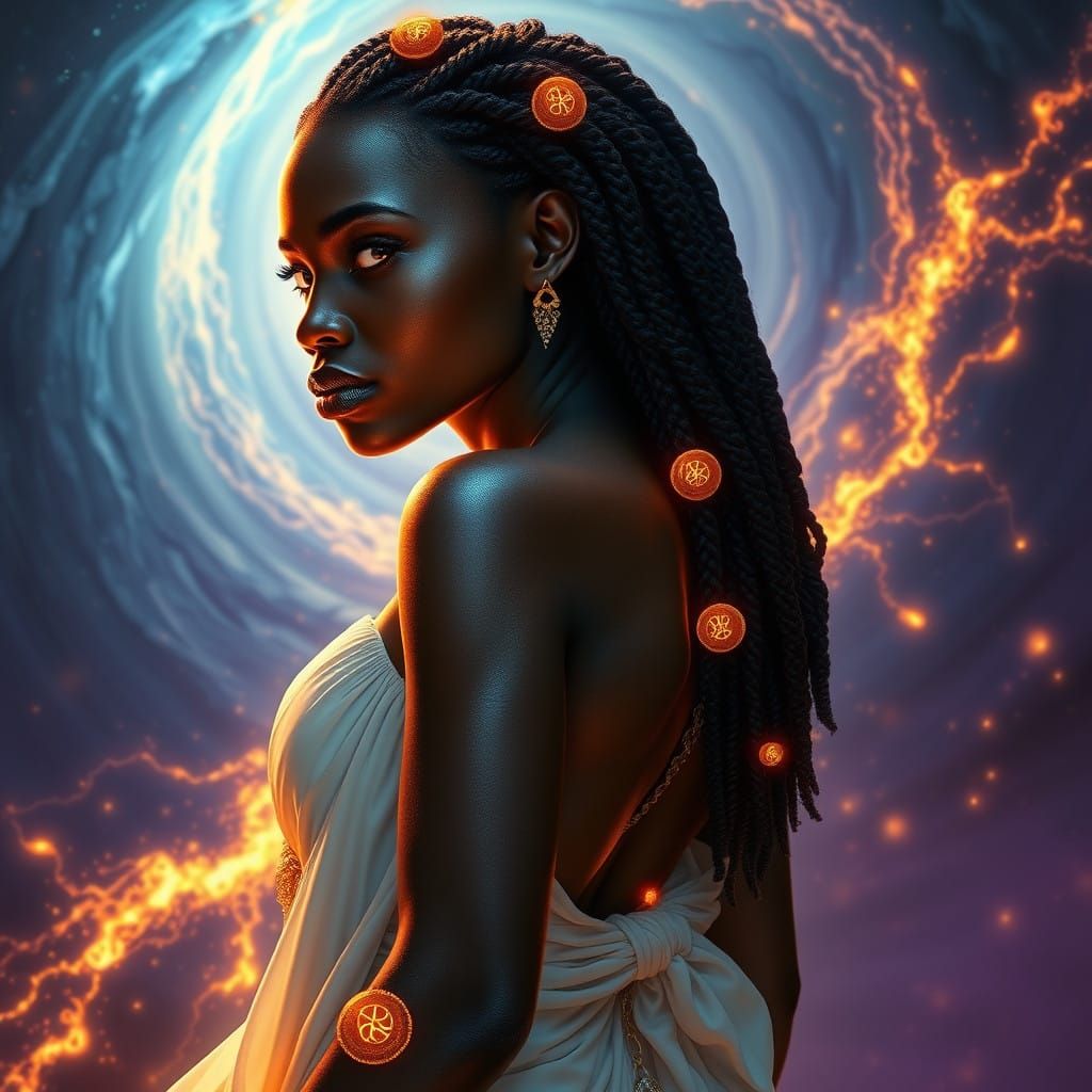 Sensual African Goddess Emerges from Genetic Lab