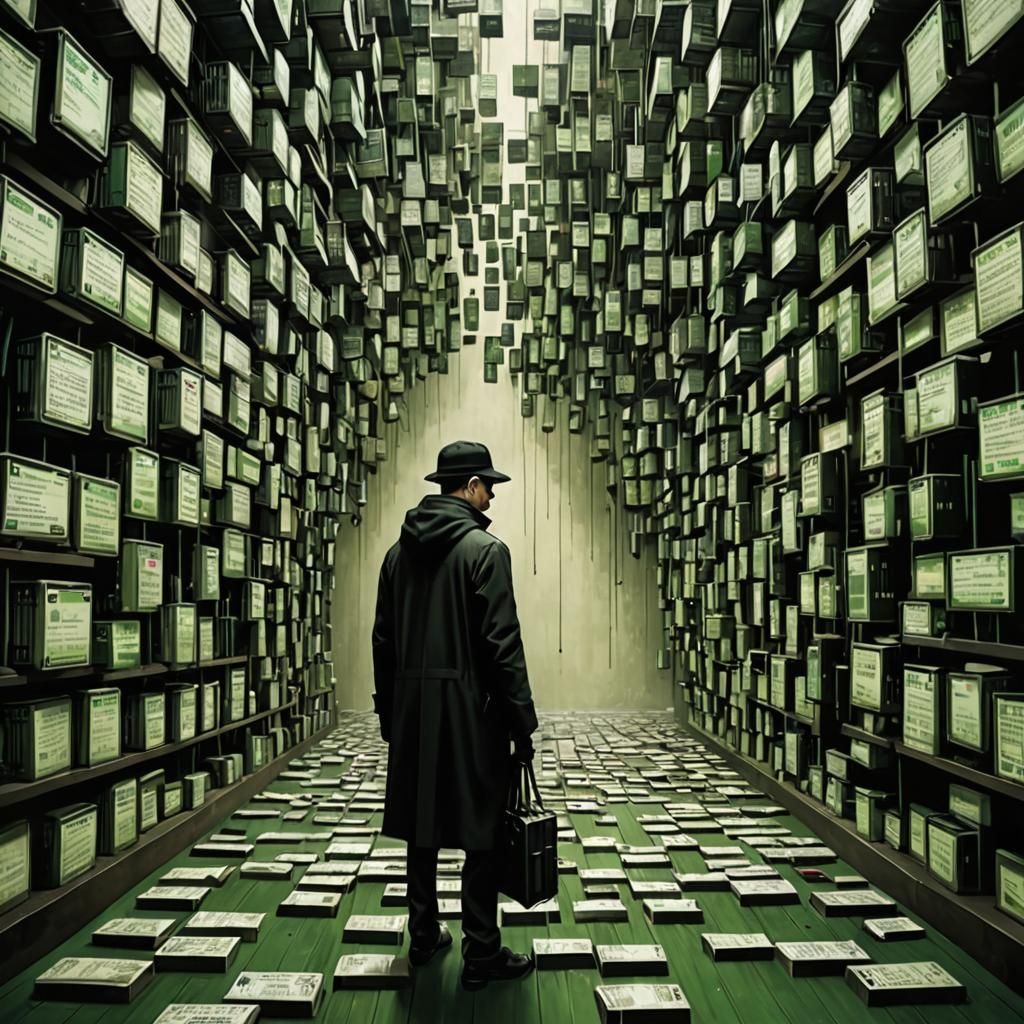 Trapped in Matrix: Street Art Meets Dystopian Dream