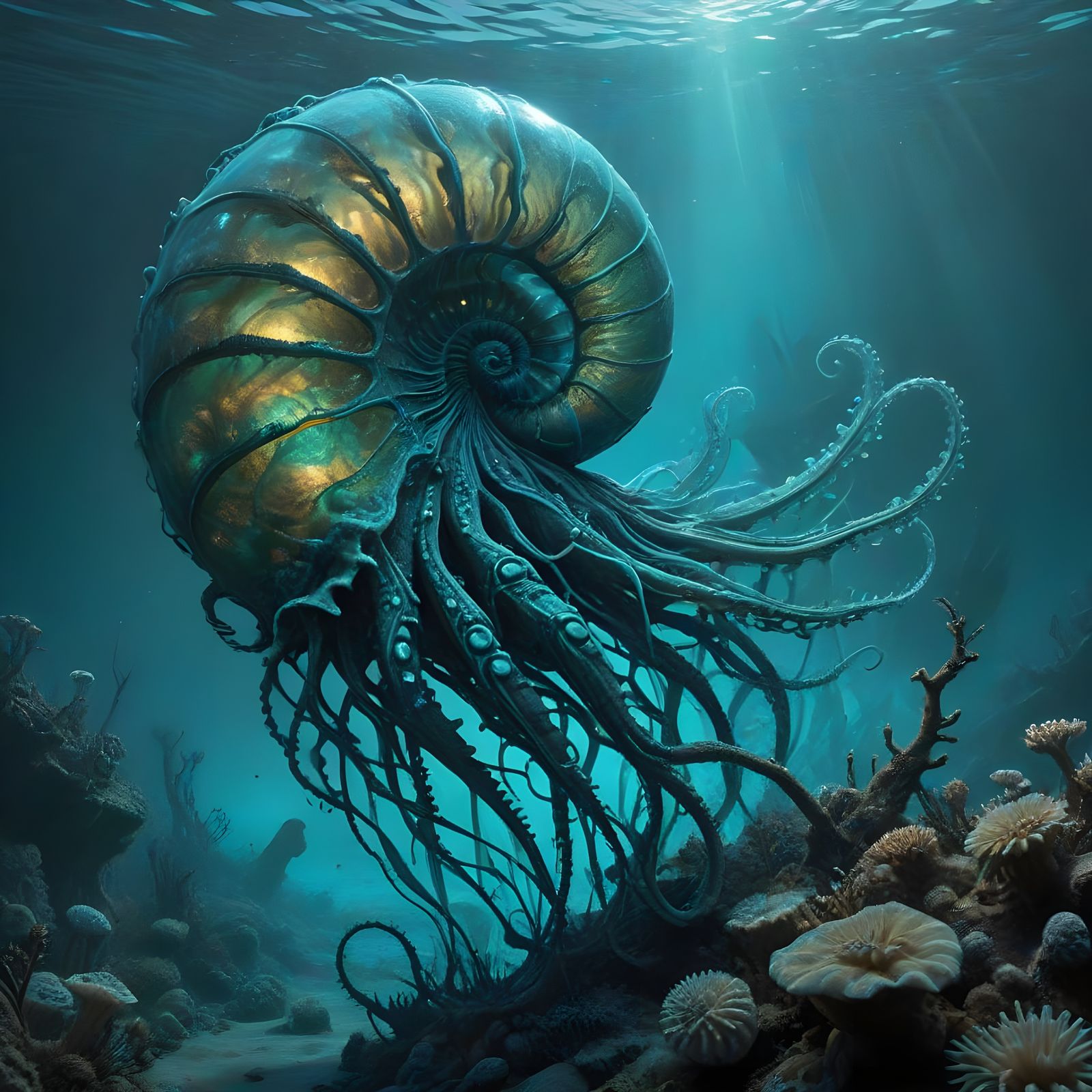 Mysterious Ammonite Monster Emerges from Ancient Shell