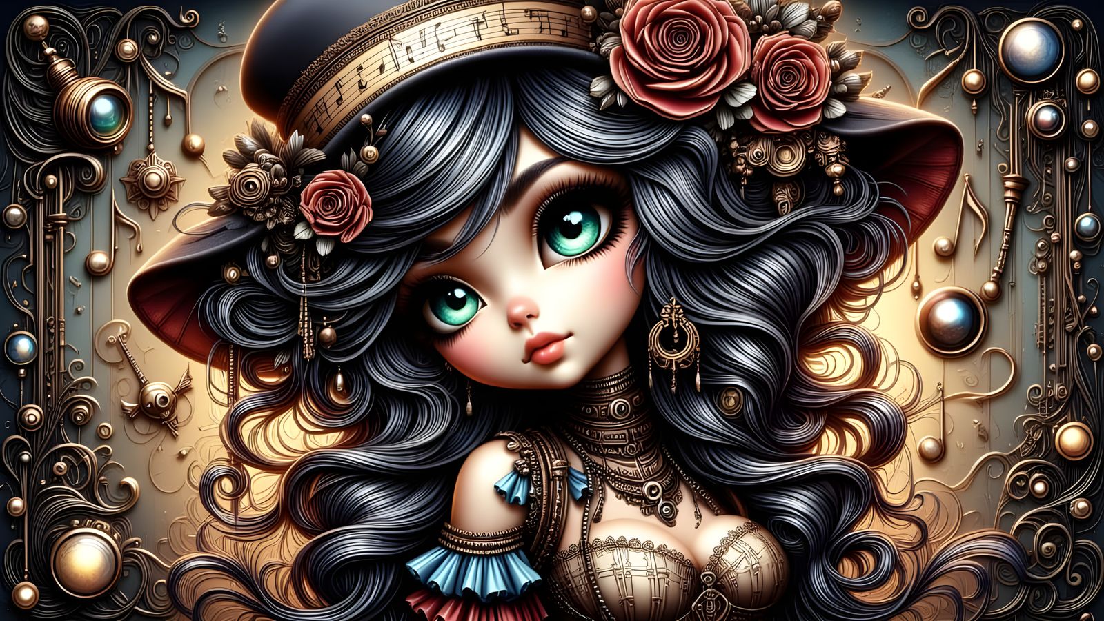Steampunk Chibi Babe 02