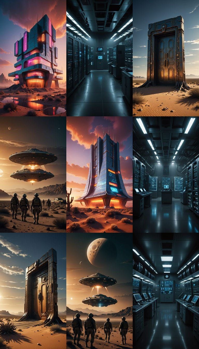 Area 51 Military Base in the Nevada Desert