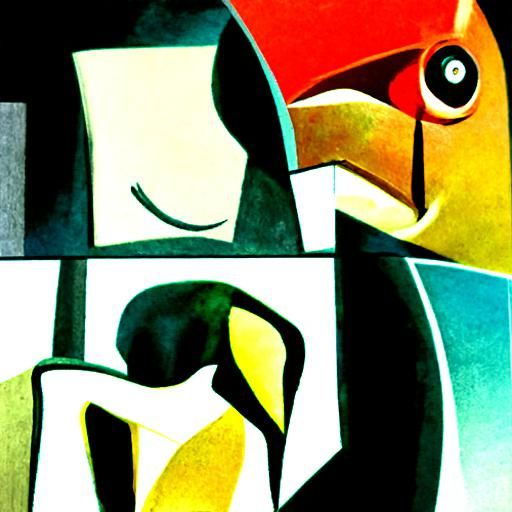 Abstract Cubist Animals Inspired by Cubism