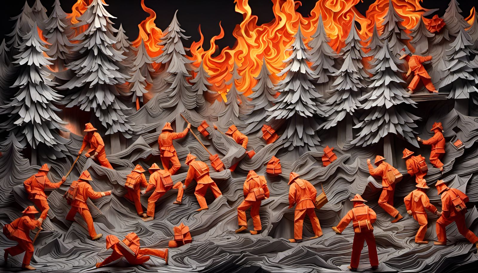 Thank you for your service! Origami Firefighters 1/2