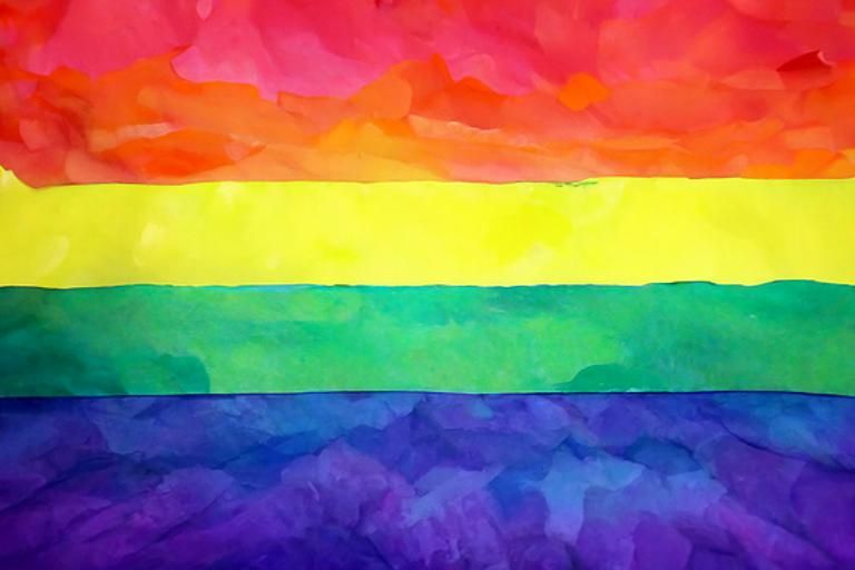 Vibrant LGBTQ Watercolor Painting in 8K Resolution