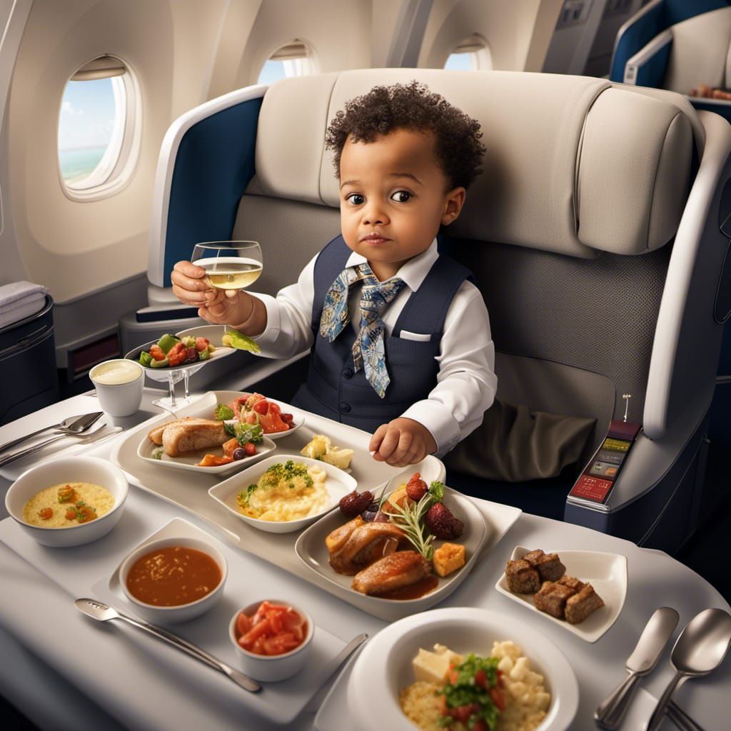 Baby's First Business Class Meal: A Fantasy Concept