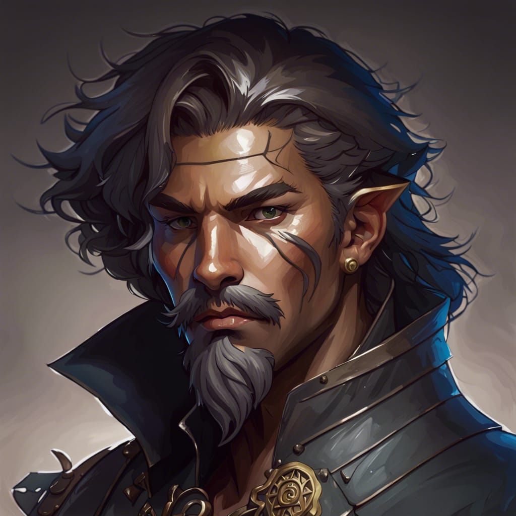 Jarnathan Portrait from Dungeons & Dragons in Artgerm Style