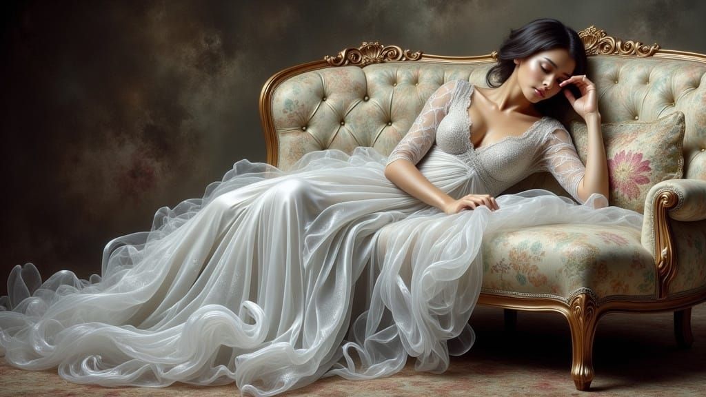 Surreal Goddess in Triadic Hues