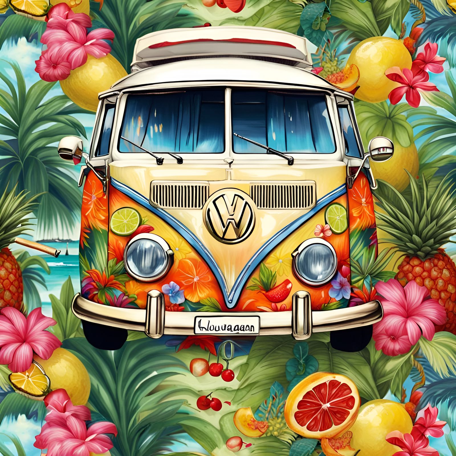 Hawaiian Shirt Camper Van #1, Masterplayer