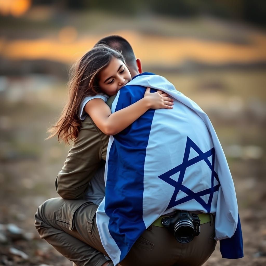 Father and Daughter Share a Heartwarming Moment in Uniform