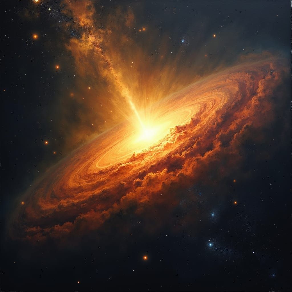 Ethereal Starlight in Cosmic Vastness