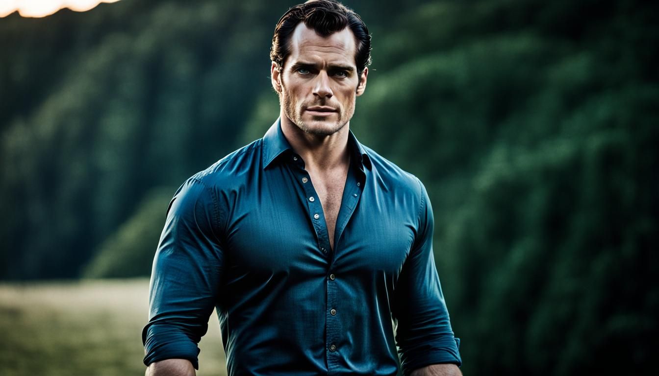Professional Photo of Muscular Man with Open Shirt