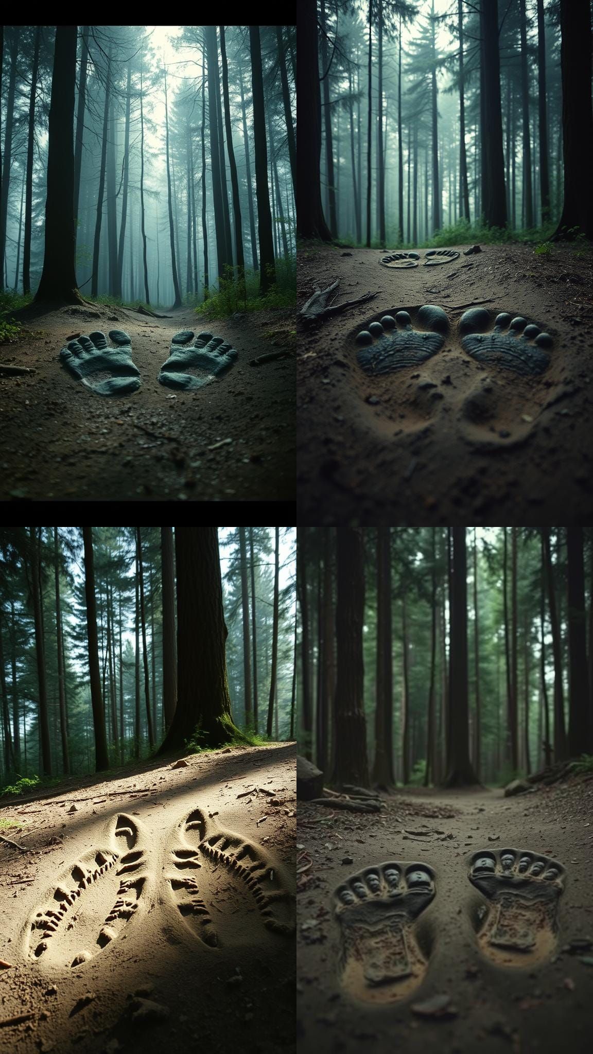Mysterious Footprints Hint at Legend in Cinematic Forest