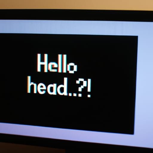 Hello World on Computer Monitor in 8k