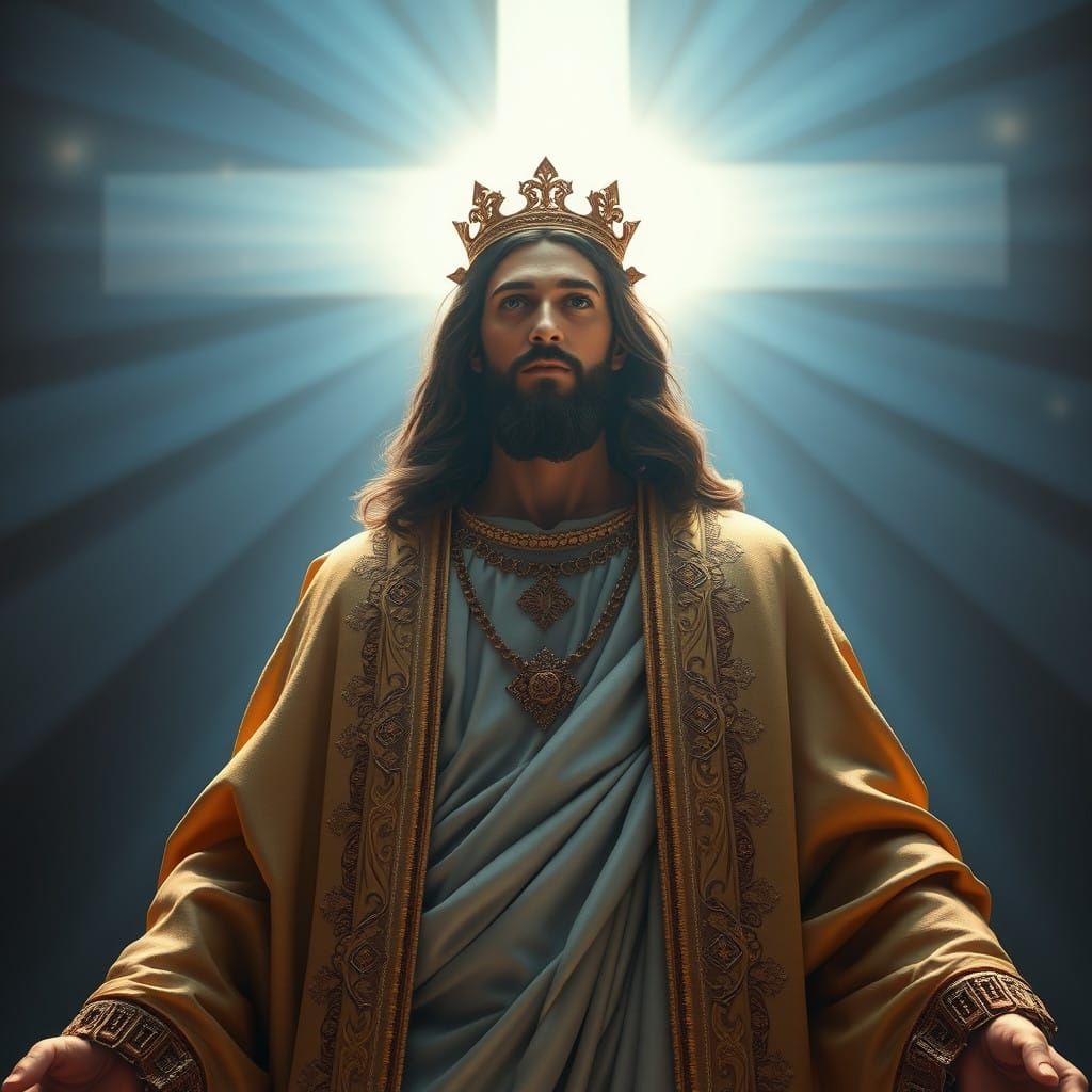 Jesus Christ, the King of Kings, Standing Triumphant Before ...