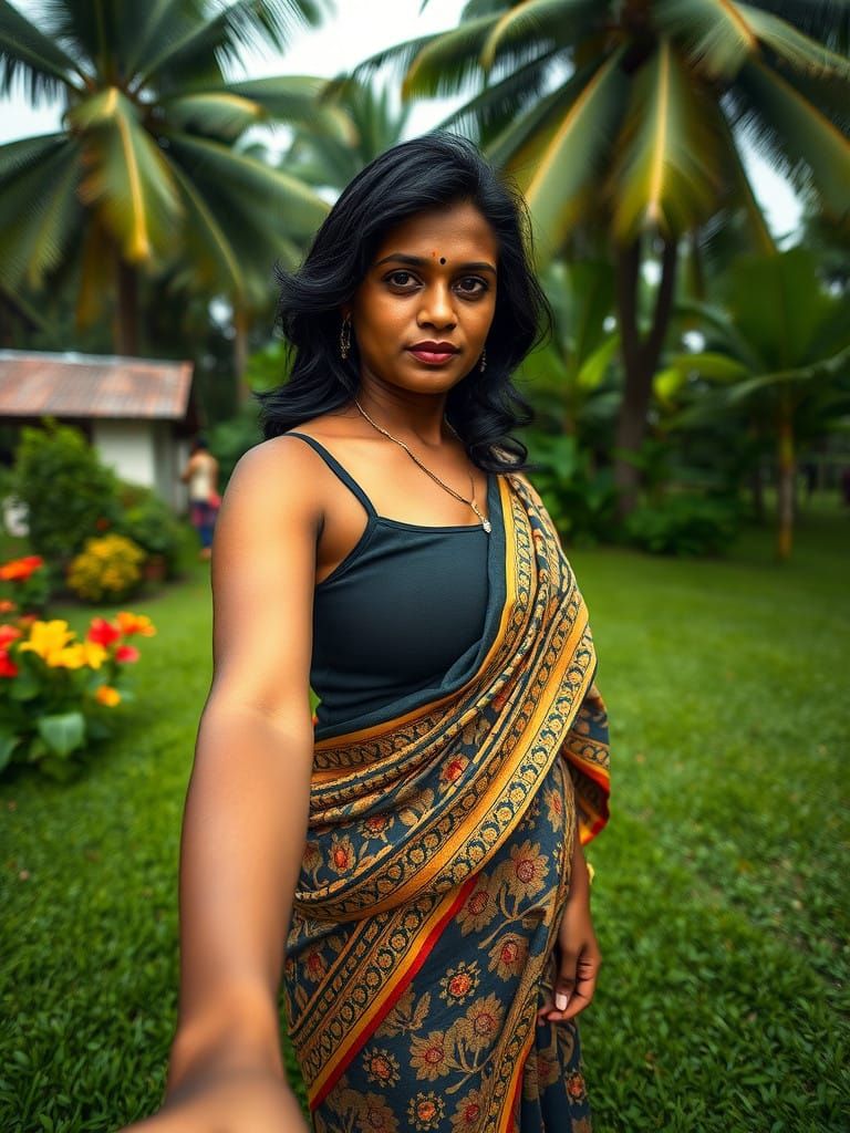 Intricate Indian Beauty in Traditional Saree