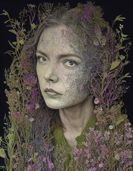 Surreal Fairytale Scene in Rich Colors