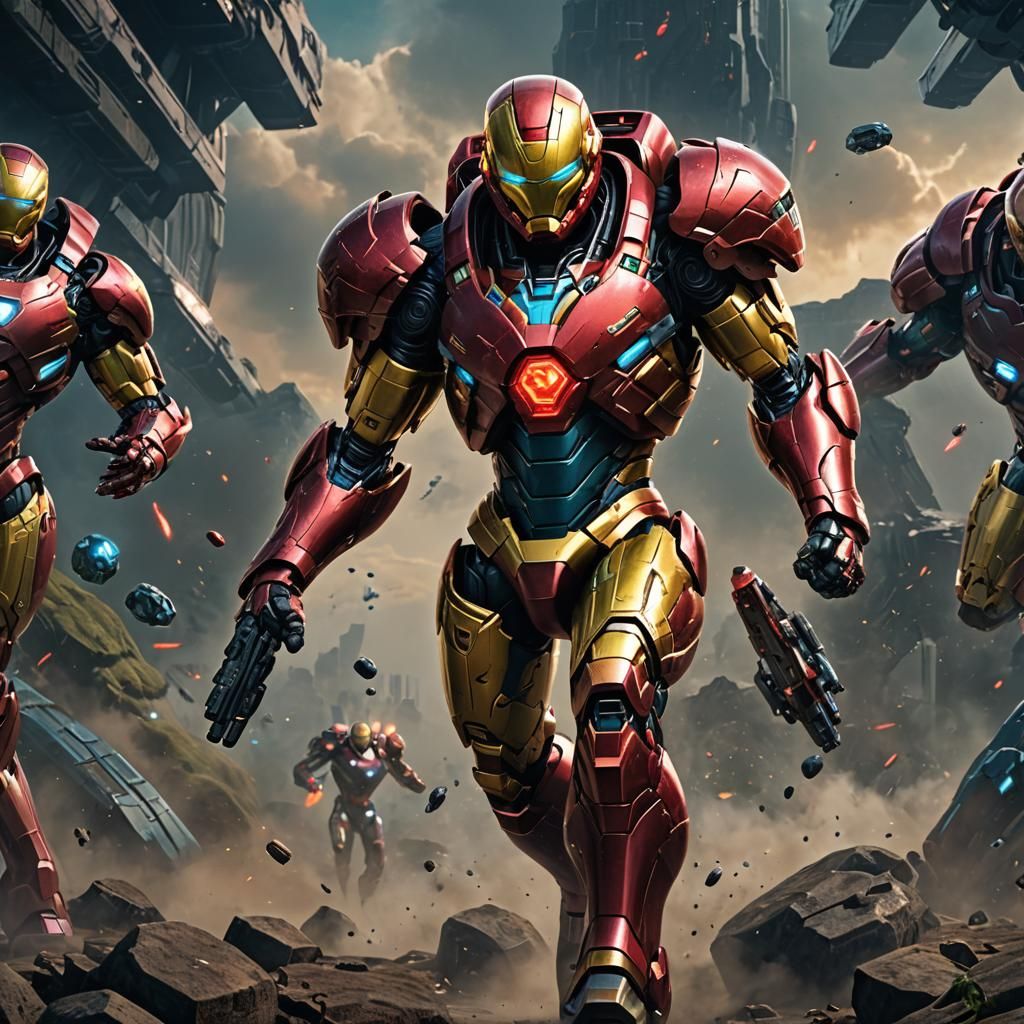Samus Aran as Iron Man: Detailed Concept Art