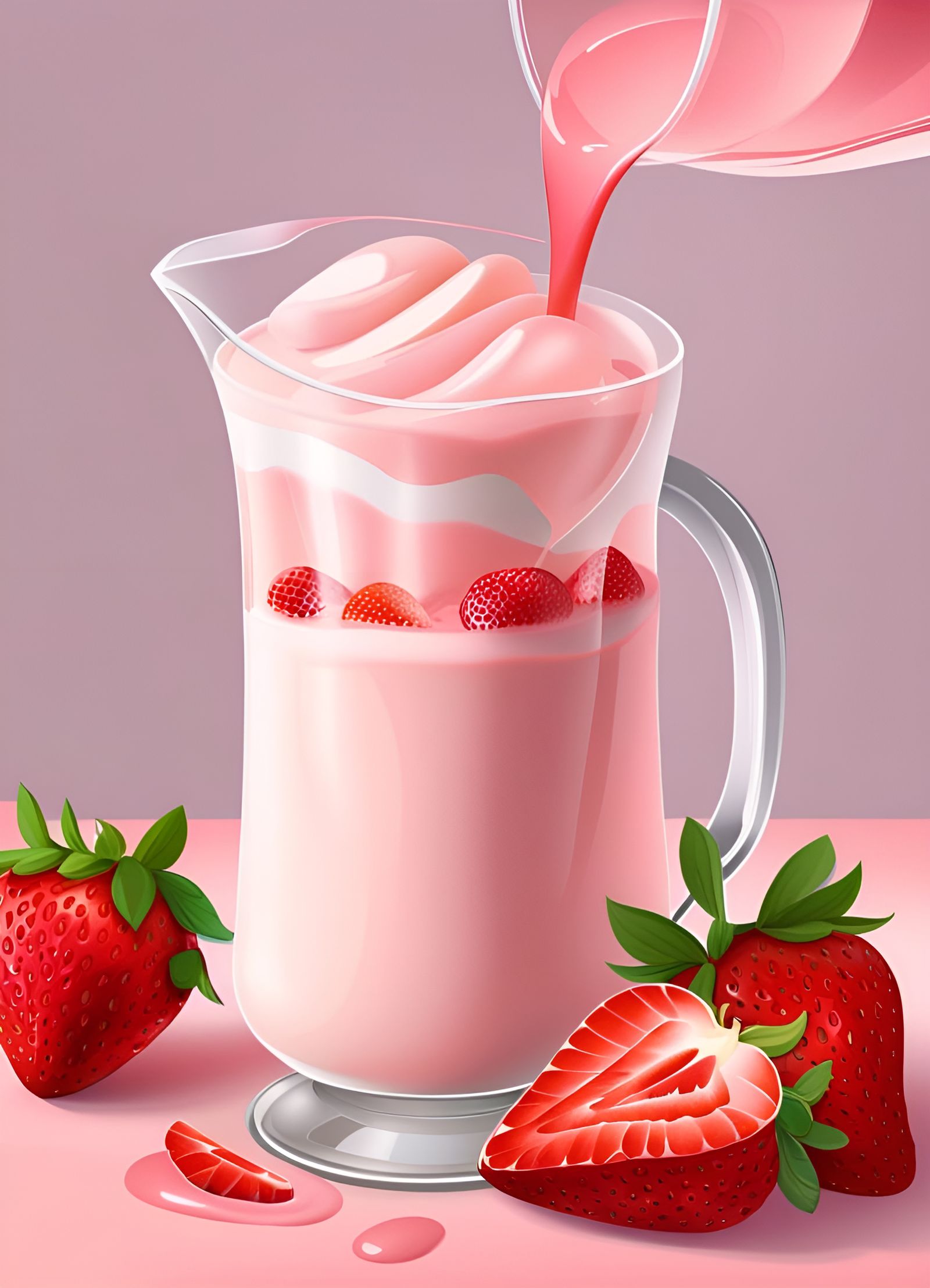 strawberry milkshake