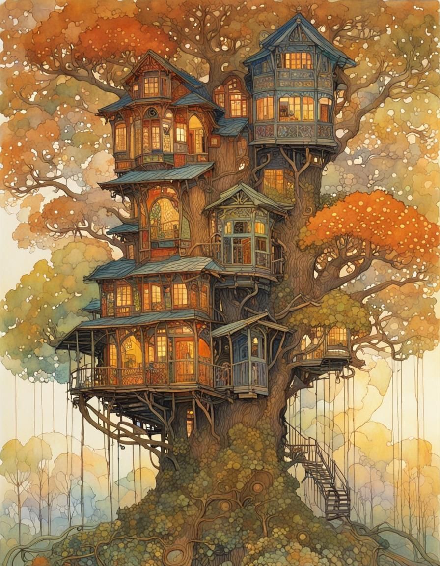 Victorian Era Whimsy Treehouses