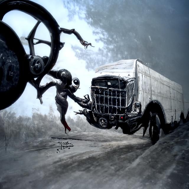 Sinister Truck Heist by Spiderbaby and One Armed Eye