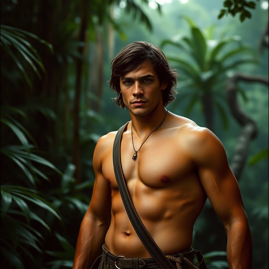 Tarzan Reboot: Heroic Jungle Portrait in Cinematic Style