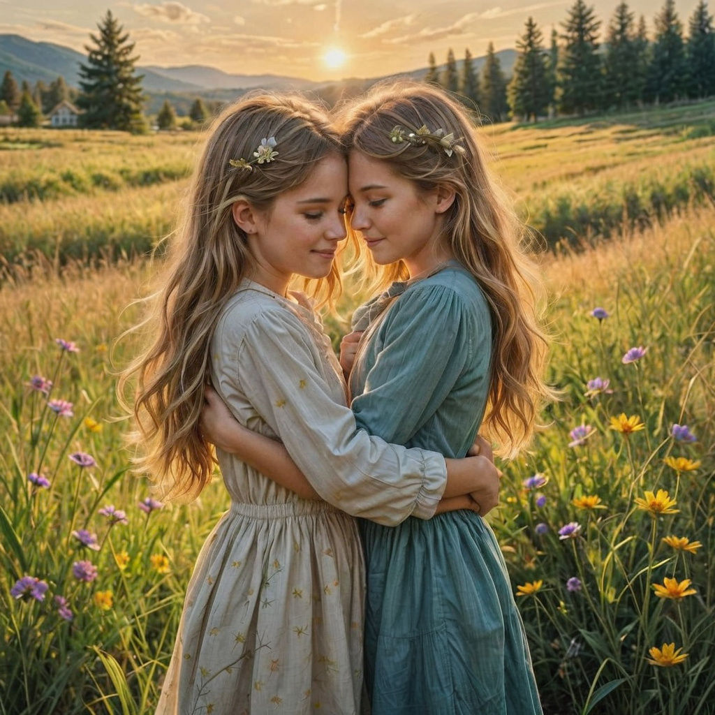 AI Generated Image of Daughters