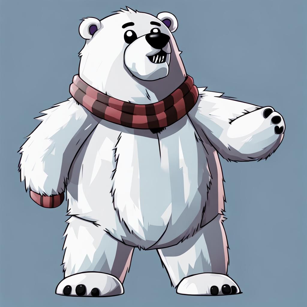 Freddy Fazbear as a Polar Bear