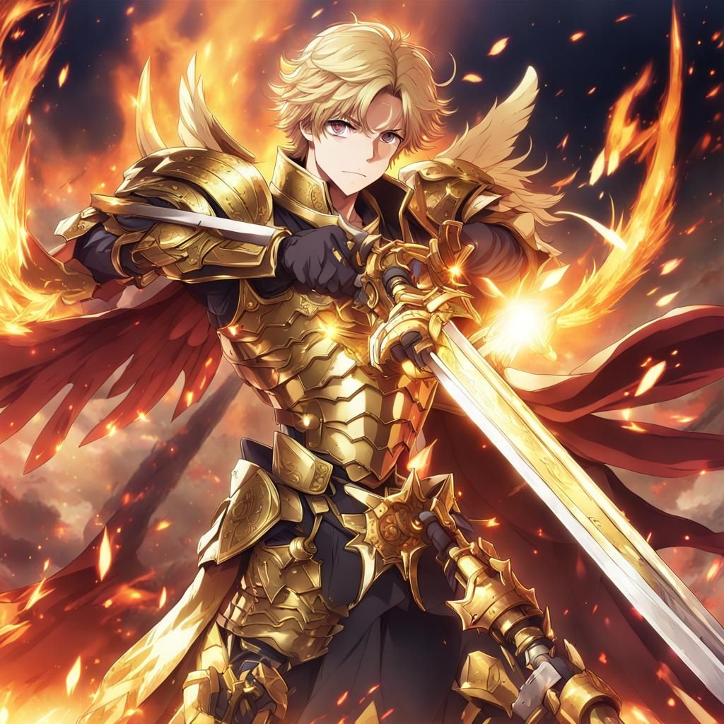 Angelic Soldiers Ablaze: Anime Key Visual