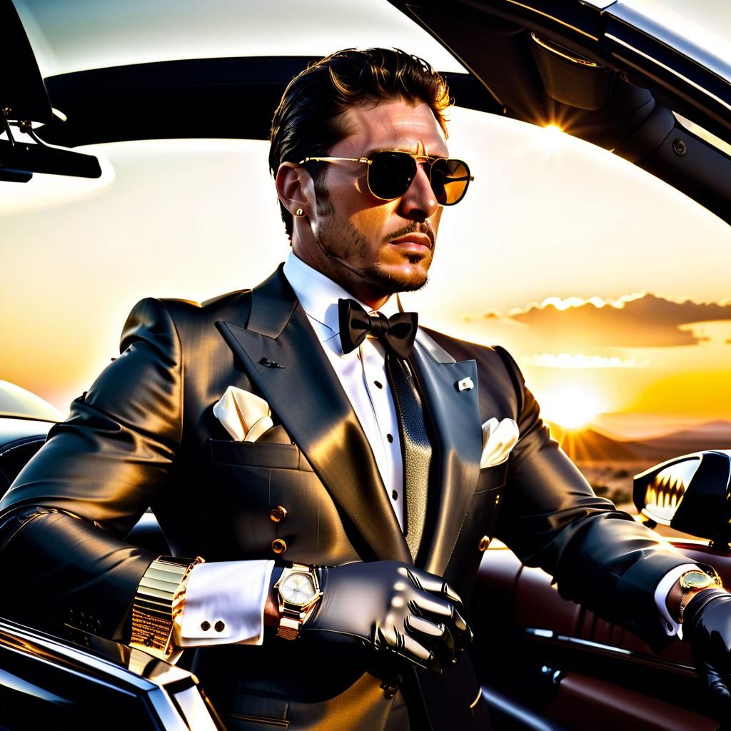 Maserati Million Dollar Sunset View in Splash Art