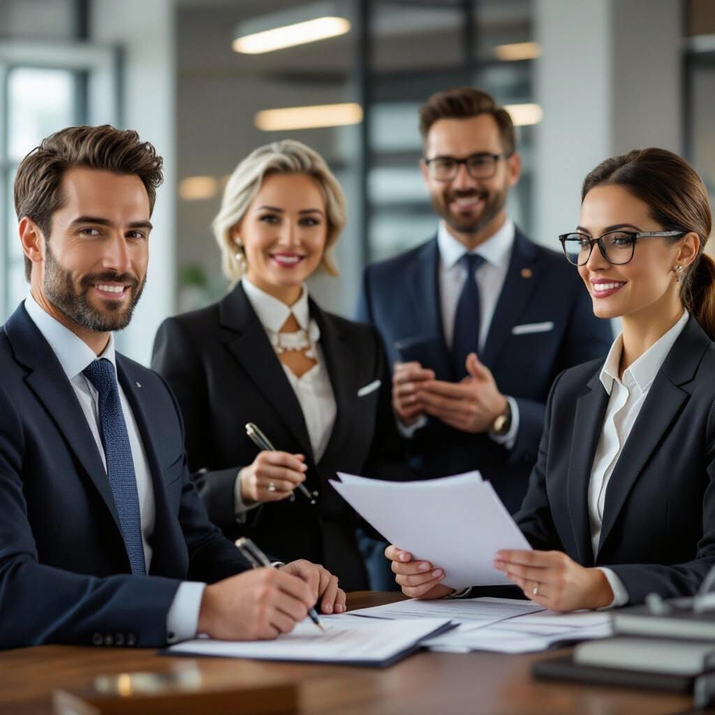 Professional Team in Modern Office