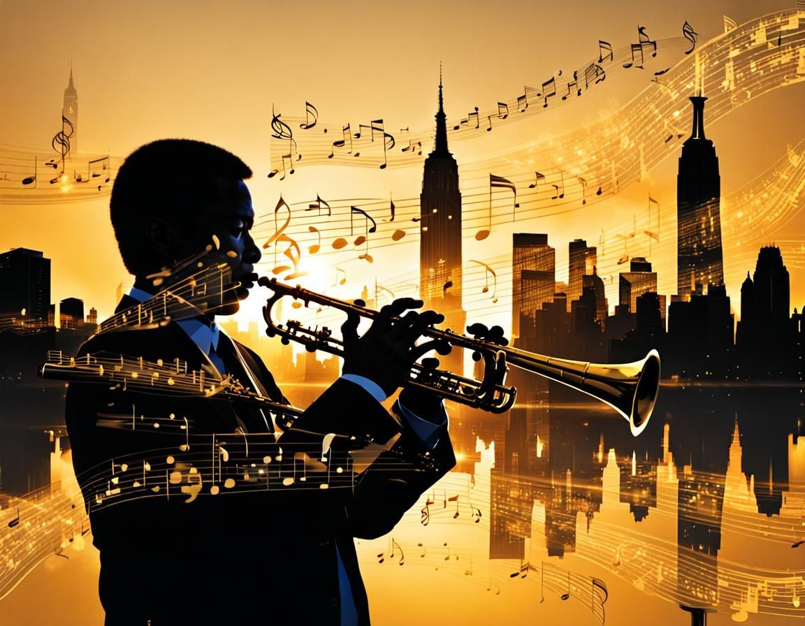 Golden Hour Flute Player in New York City