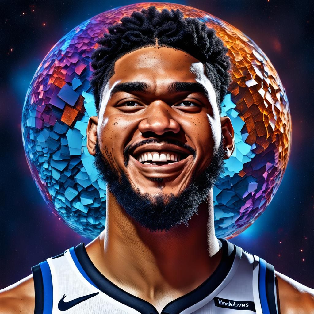 Surreal Portrait with Braided Hair and Cosmic Fragmentation