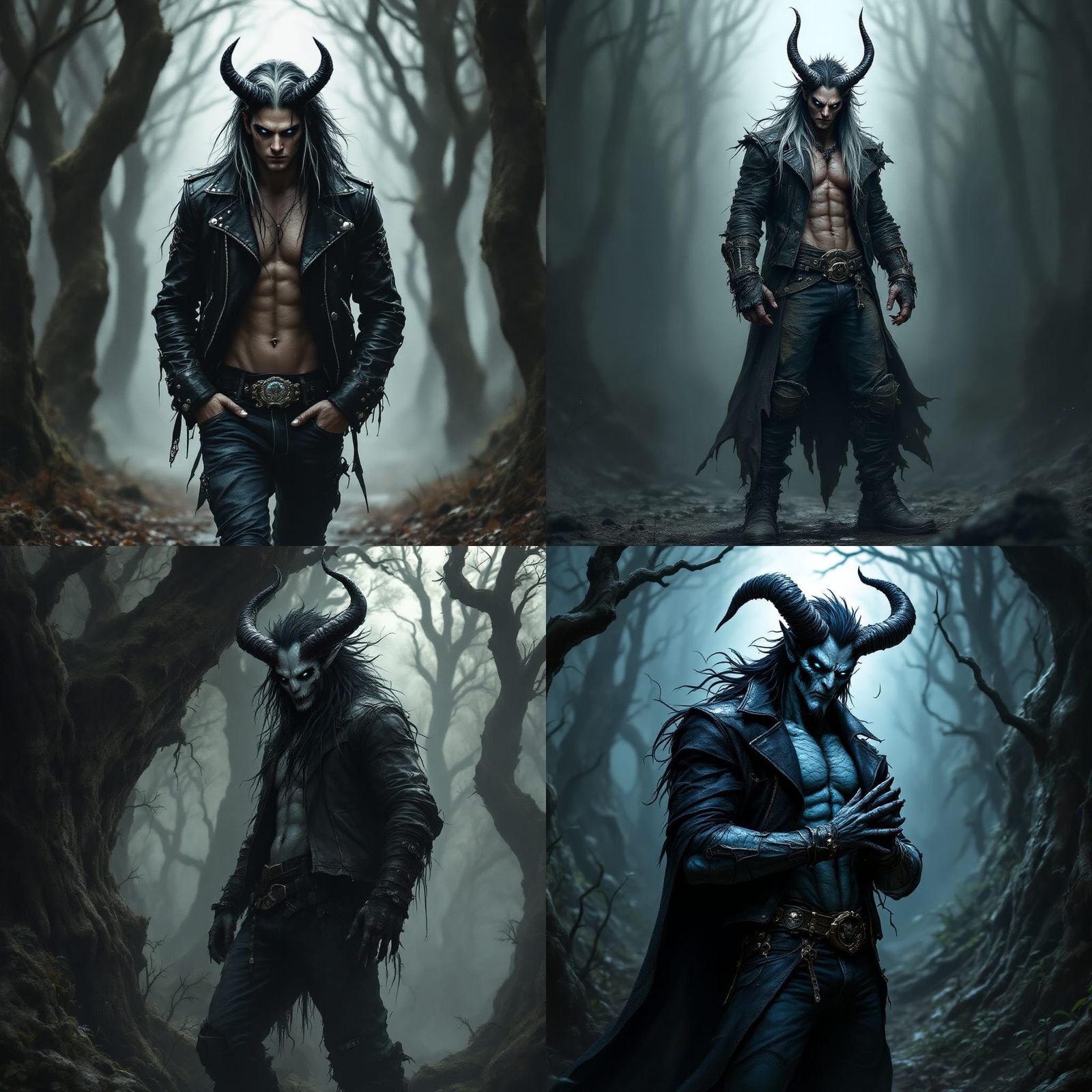 Dragonoid God of Death in Dark Forest