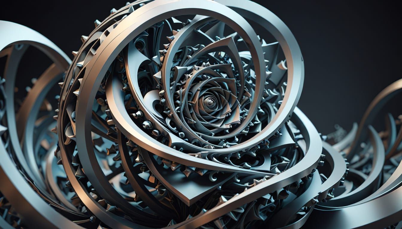 Surreal, Dreamlike Sculpture with Impossible Geometry