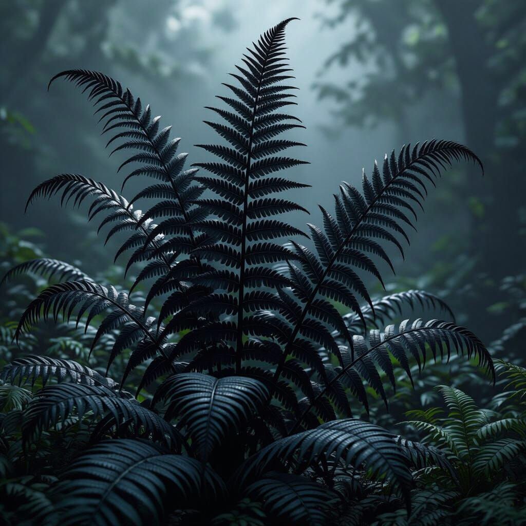 Dark Fantasy Ashfang Ferns in Unreal Engine