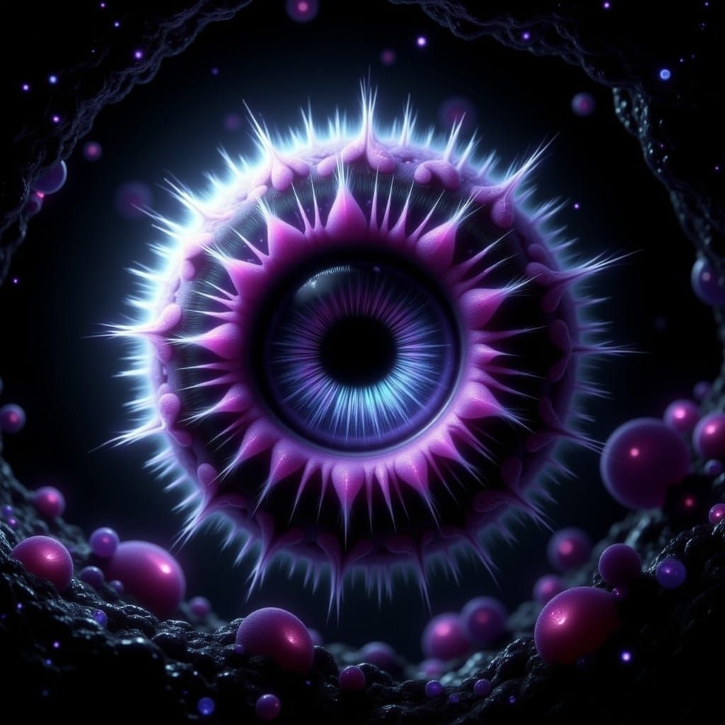 Giant Eyeball Reflecting Galaxy in Cosmic Void