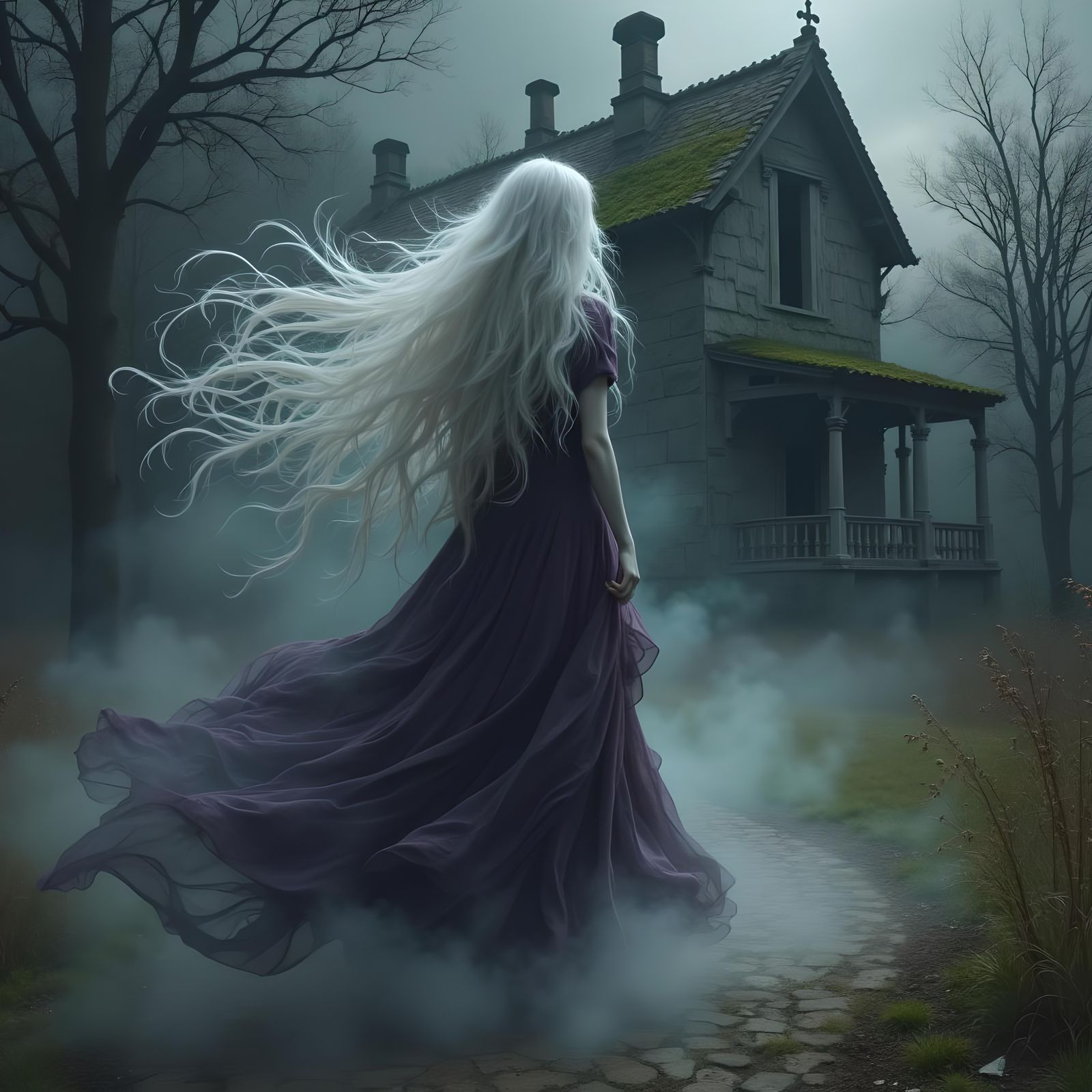 Ethereal Banshee Wail in Gothic Renaissance Style