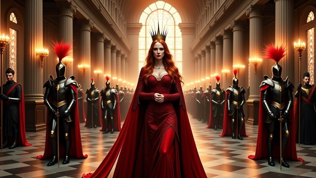 The Red Queen and her entourage ....I
