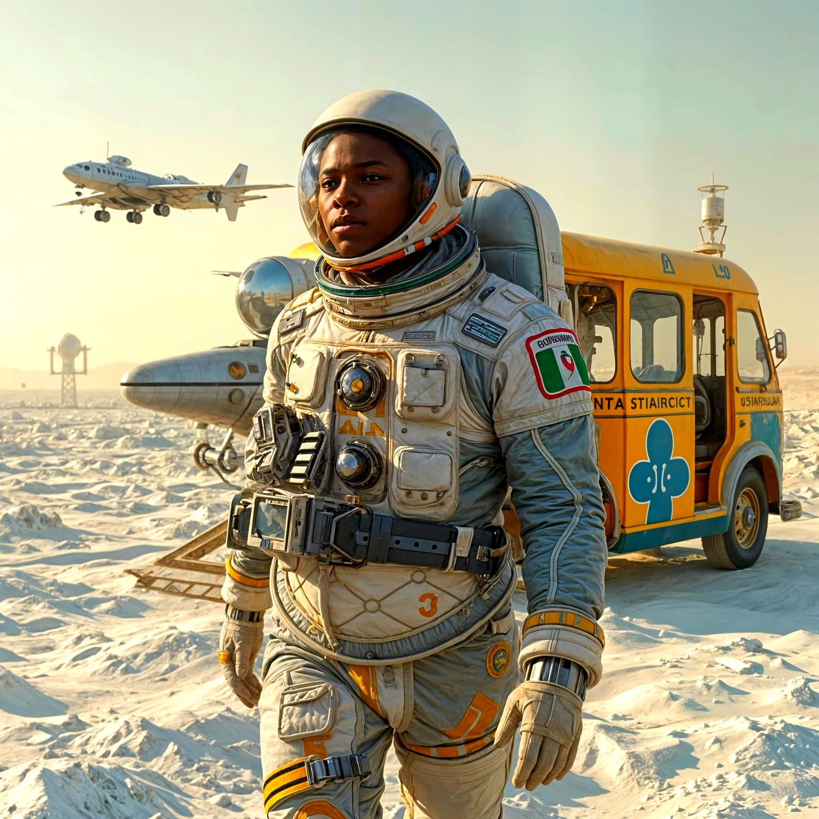 Nigerian Astronaut on Maize-Porridge Planet
