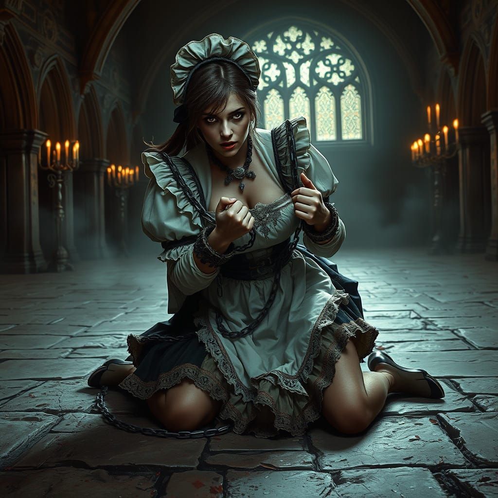 Maid in Bedlam, Baroque Attire, Dark Fantasy