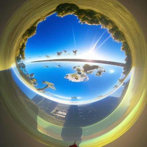 Fly's-Eye View: Photorealistic Epic Masterpiece