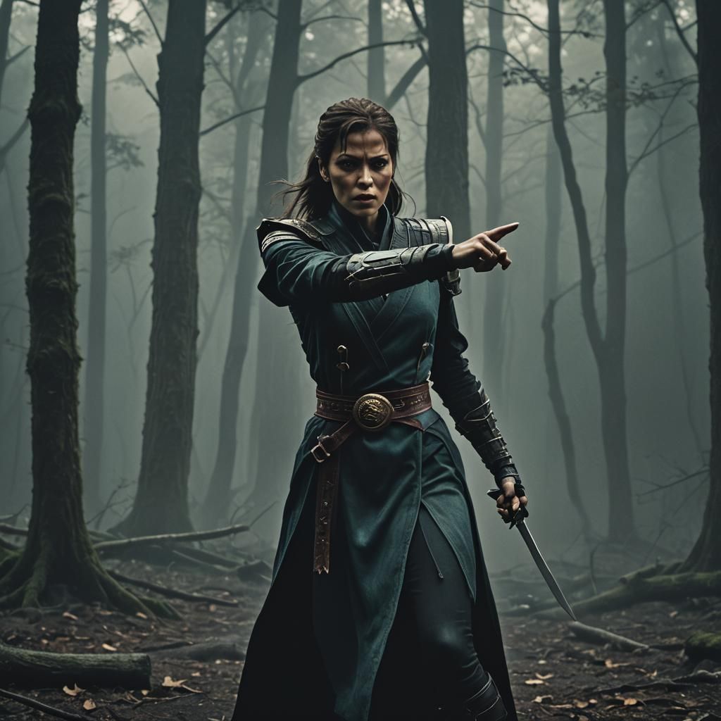 Sonia Blade in Mortal Kombat: Cinematic Film Noir