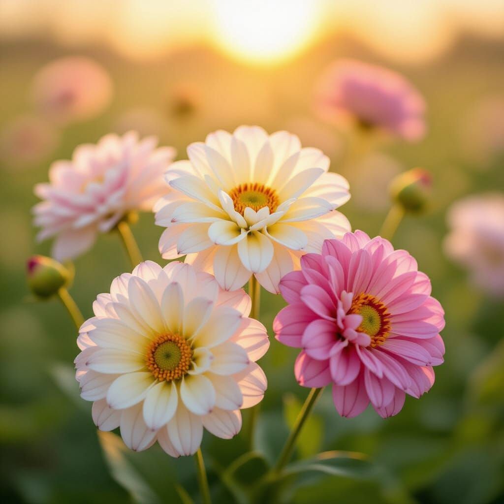 Floral Impressionism with Vibrant Colors and Soft Textures