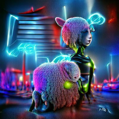 Android Dreams: Neon 3D Art
