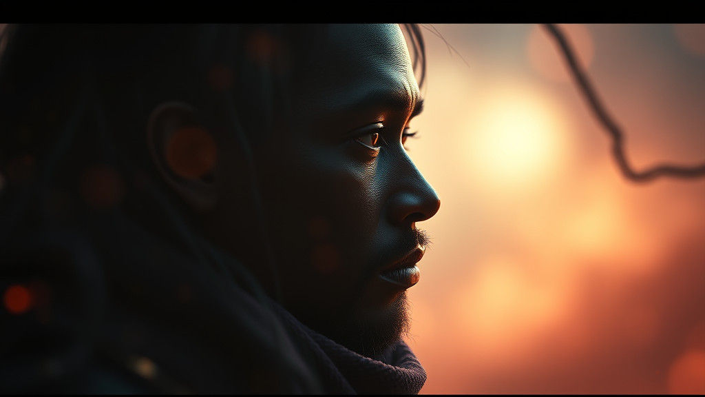 Hyperrealistic Soul in Atmospheric Fantasy Concept Art