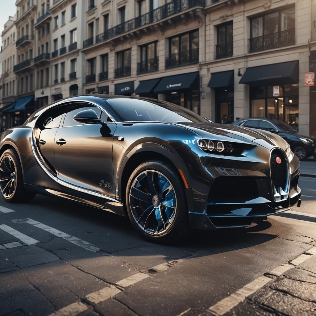 Futuristic Bugatti Chiron SUV Concept Art